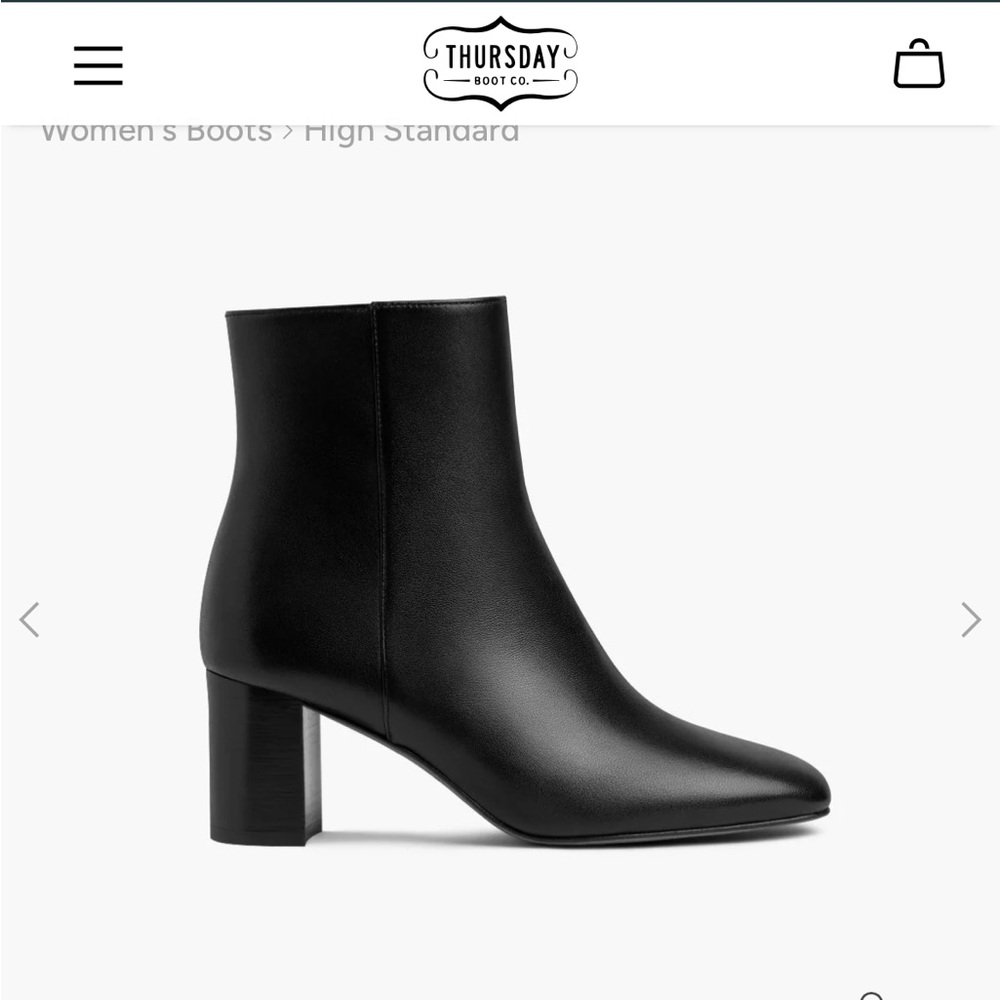 Thursday Boot Company Black Leather Ankle Booties